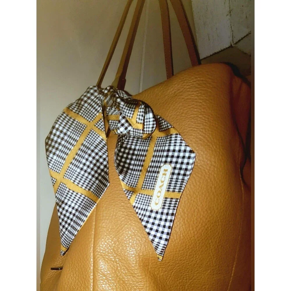 Coach Pebbled Leather Phoebe EUC Phoebe Triple Compartment w/ SCARF